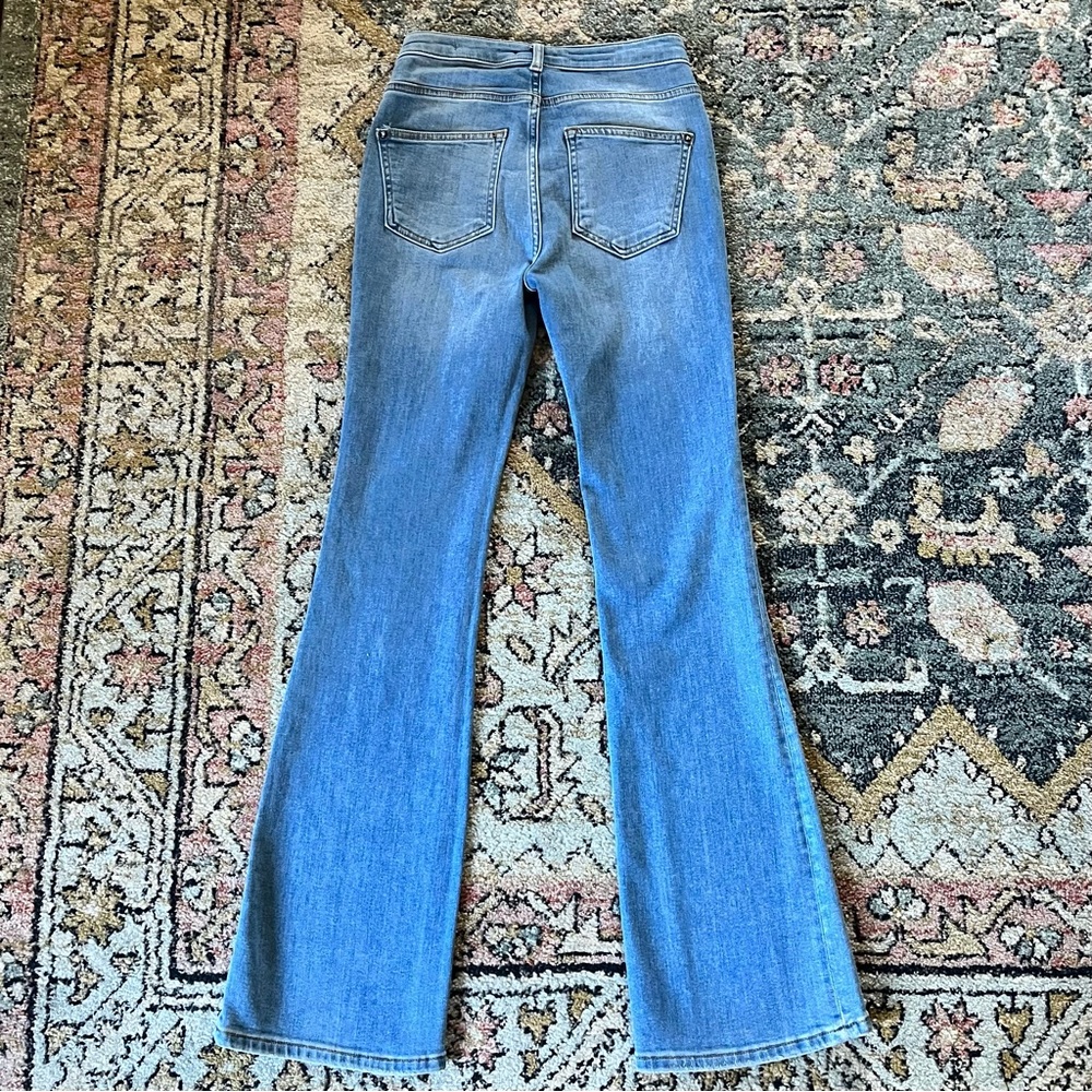 Anthropologie Pilcro The Icon High Rise Flare Denim Jeans Light Wash Sz 26 - Picture 11 of 12